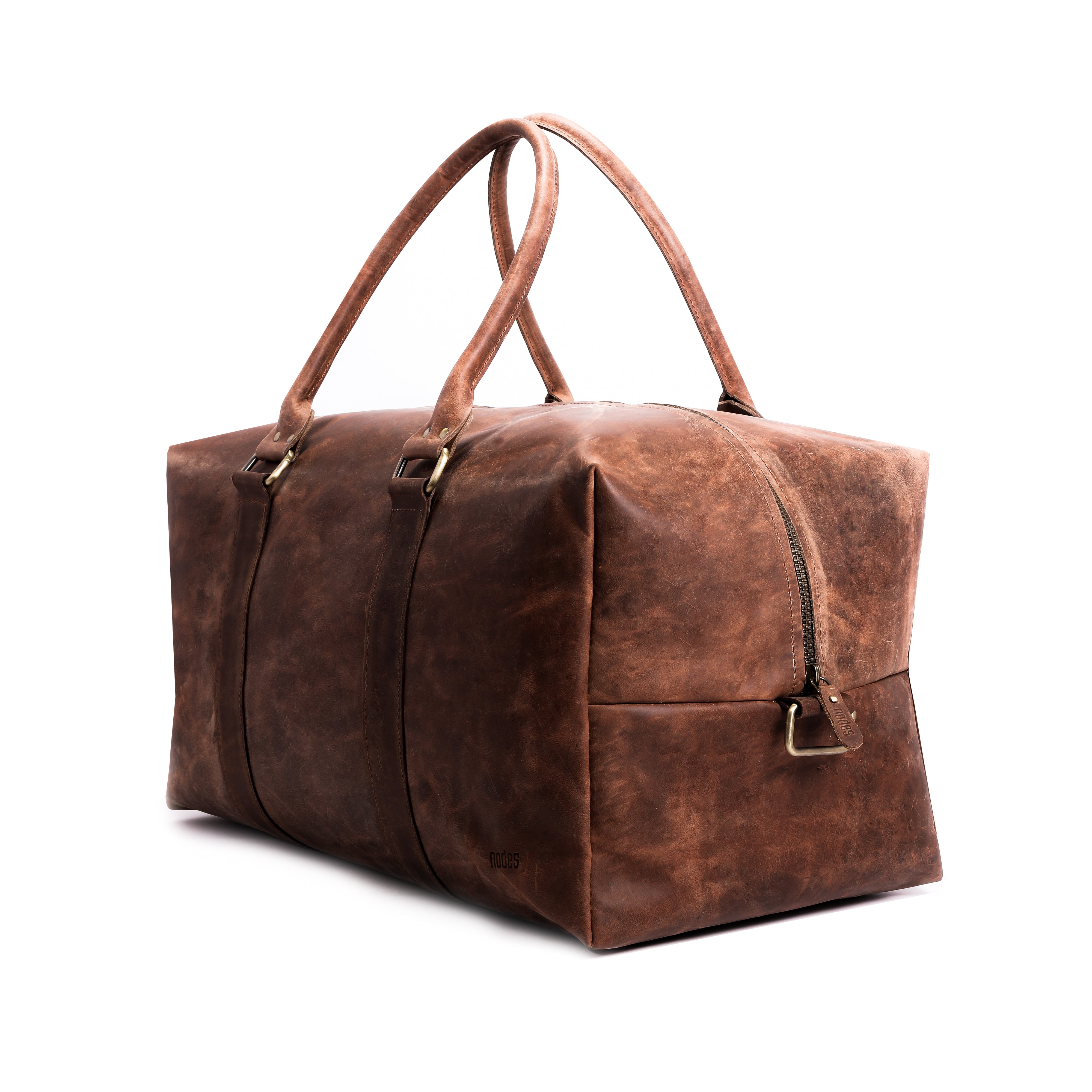 The Vagabond - Leather Cuboid Duffle Bag – Nodes