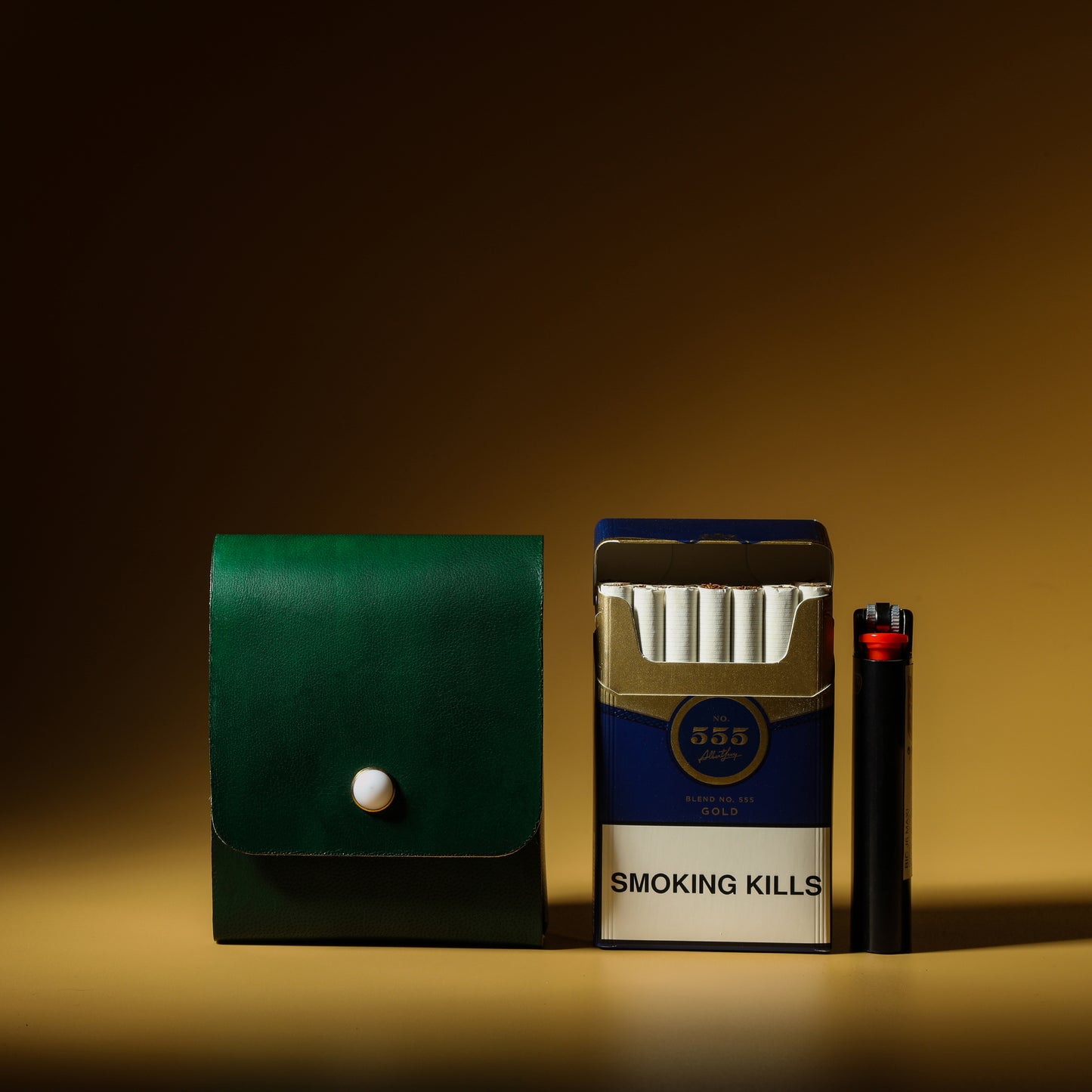 sobo - cigarette case with lighter Emerald Sea